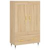 vidaXL Highboard Sonoma Oak 69.5x31x115 cm Engineered Wood