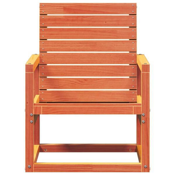 vidaXL Garden Chair Wax Brown 57.5x63x76 cm Solid Wood Pine