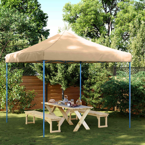 vidaXL Party Tent Folding Beige 292 x 292 x 315 cm Oxford Fabric