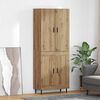 vidaXL Highboard Artisan Oak 69.5 x 34 x 180 cm