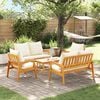 vidaXL Bistro Set 5 pcs Brown 114.5 x 70.5 x 71 cm Solid Acacia Wood