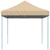 vidaXL Foldable Party Tent Pop-Up Beige 410x279x315 cm