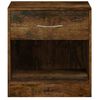 vidaXL Bedside Cabinets 2 pcs with Drawer Smoked Oak