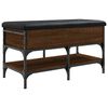 vidaXL Shoe Bench Brown Oak 82x42x45 cm Engineered Wood