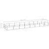 vidaXL Dog Kennel Silver 16 m&sup2; Steel