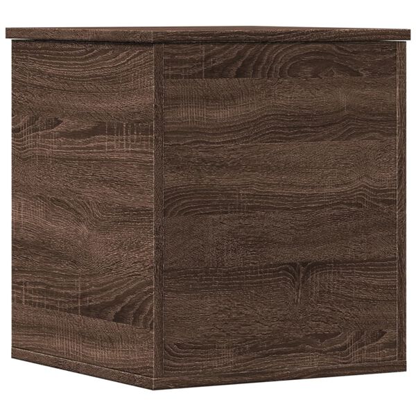 vidaXL Storage Box Brown Oak 40x42x46 cm Engineered Wood