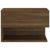vidaXL Wall-mounted Bedside Cabinets 2 pcs Brown Oak