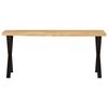 vidaXL Bench with Live Edge 105 cm Solid Wood Mango