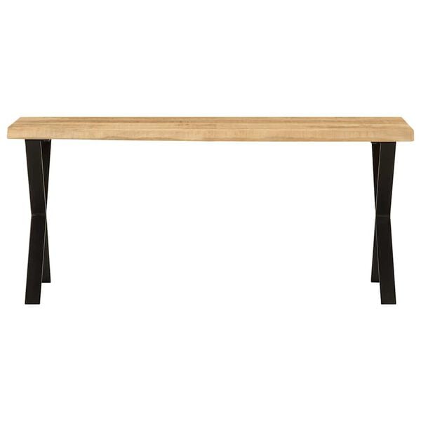 vidaXL Bench with Live Edge 105 cm Solid Wood Mango