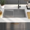 vidaXL Handmade Kitchen Sink Stainless Steel