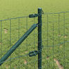 vidaXL Fence with Post Green 0.8 x 10 m Steel