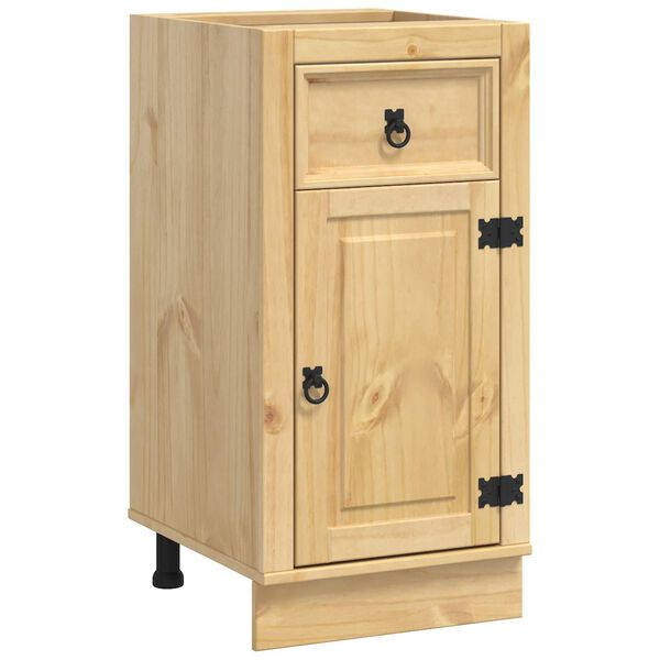 vidaXL Cabinet SKI Honey Brown 40 x 46 x 81.5 cm Solid Pine Wood
