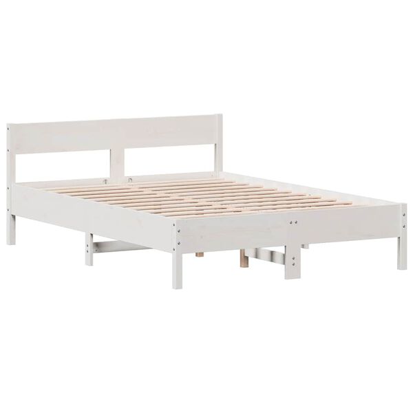 vidaXL Bed Frame without Mattress White 160x200 cm Solid Wood Pine