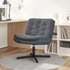 vidaXL Swivel Relaxing Chair Dark Grey 63 x 75 x 76 cm Velvet