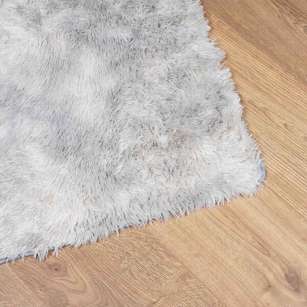 vidaXL Shaggy Rug High Pile NAVARRA Silver Grey 240x240 cm Polyester