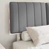 vidaXL Bed Frame with Upholstered Headboard Light Grey 120 x 190 cm