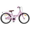 vidaXL Kids Bike 18 Inches for 5-7 Years Old Light Pink