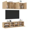 vidaXL 5 Piece TV Wall Units Sonoma Oak Engineered Wood