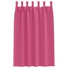 vidaXL Blackout Curtains with Rings 2 pcs Bright Pink 175 x 140 cm