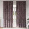 vidaXL Velvet Curtains with Curtains 2 pcs Brown 225 x 140 cm Velvet