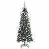 vidaXL Artificial Christmas Tree with 300 LEDs with Stand Green 180 cm