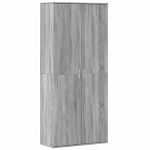 vidaXL Highboard Grey Sonoma 80x35x180 cm Engineered Wood