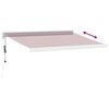 vidaXL Automatic Retractable Awning Burgundy 300x250 cm