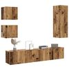 vidaXL 5 Piece TV Cabinet Set Wall-mounted Old Wood Engineered Wood