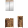vidaXL Bathroom Furniture Set with Door TULUM Old Wood Engineered Wood