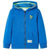 Kids' Hooded Sweatshirt with Zip Blue 104