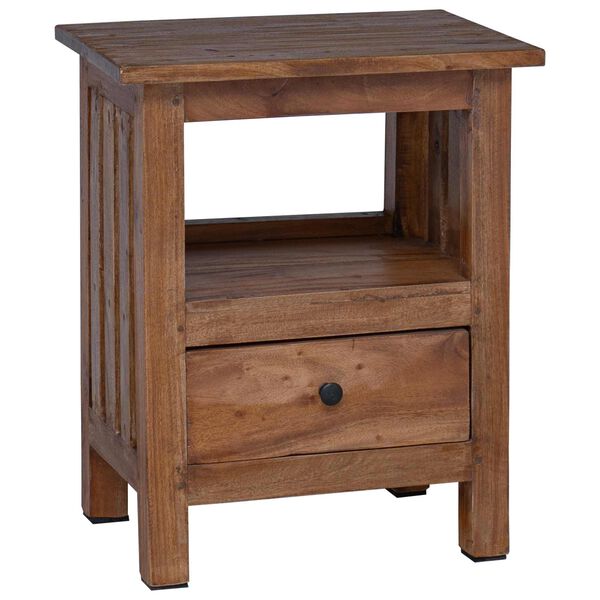 vidaXL Bedside Table Brown 41 x 30 x 50 cm Solid Mahogany Wood