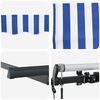 vidaXL Retractable Awning Blue and White 400 x 200 cm