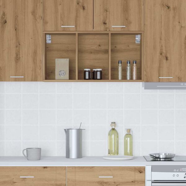 vidaXL Hanging Cabinet Artisan Oak 40 x 29.5 x 80 cm Engineered Wood