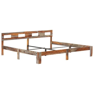 vidaXL Bed Frame Solid Sheesham Wood 200x200 cm