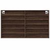 vidaXL Vitrine Cabinet Brown Oak 100x8.5x58 cm Engineered Wood