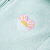 Kids' Hooded Sweatshirt with Zip Light Mint Mix 104