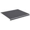 vidaXL Awning Replacement Fabric Anthracite 4x3.5 m Polyester