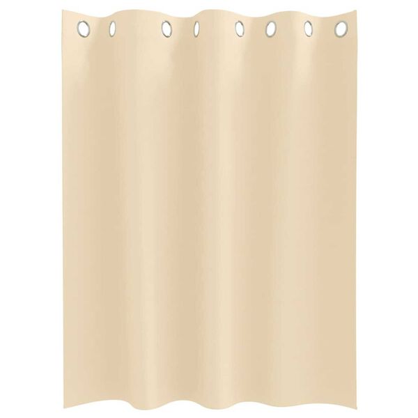 vidaXL Blackout Curtains with Rings 2 pcs Cream 140 x 140 cm Polyester