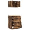vidaXL Garage Cabinets 2 pcs Smoked Oak Engineered Wood