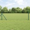 vidaXL Hexagon Fence Green 1 x 10 m PVC