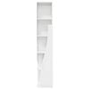 vidaXL Corner Cabinet High Gloss White 27.5x27x140cm Engineered Wood