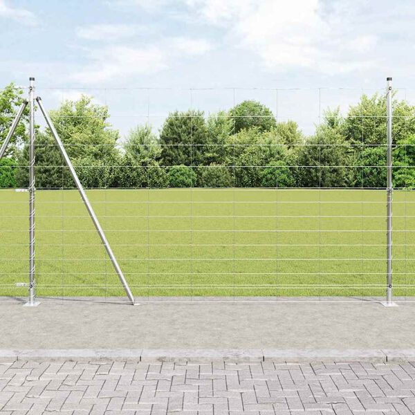 vidaXL Fence Post Galvanized 25 x 1.5 m Steel