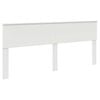 vidaXL Bed Frame with Headboard White 200 x 200 cm Engineered Wood