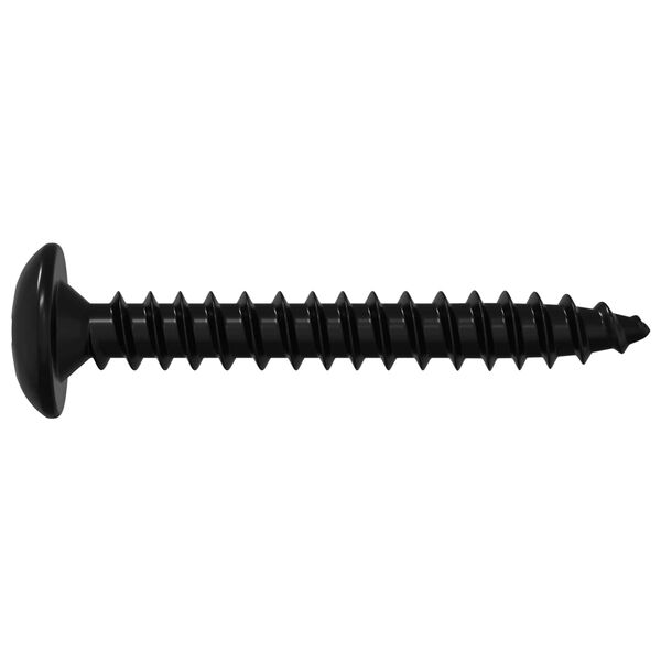 vidaXL Tapping Nail 2 pcs Black M4 x 28 mm Steel