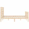 vidaXL Bed Frame without Mattress Double Solid Wood Pine