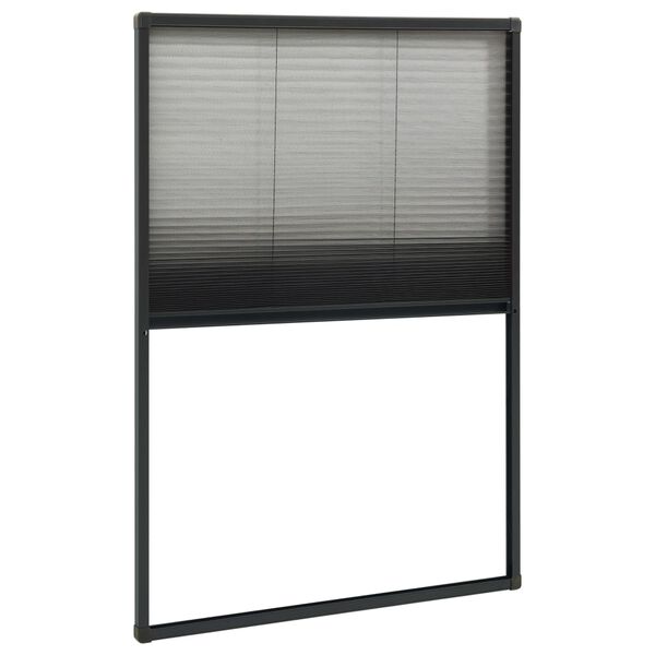 vidaXL Plisse Insect Screen for Windows Aluminium Anthracite 80x160cm