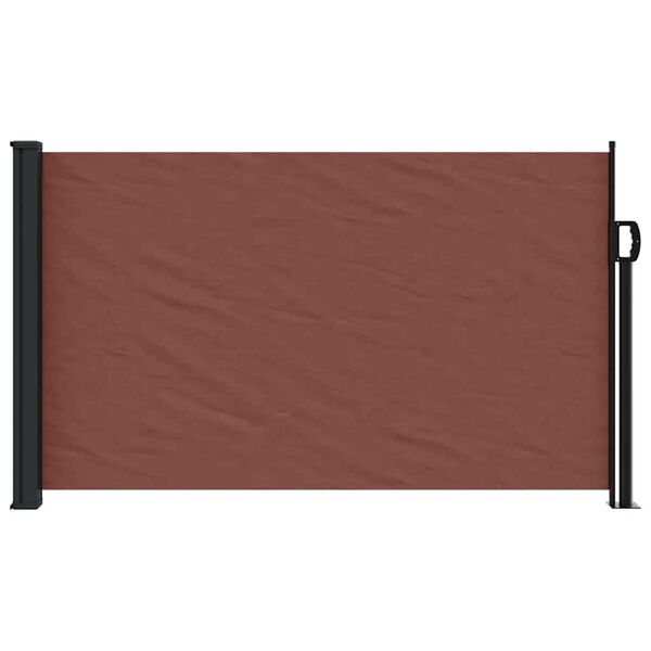 vidaXL Retractable Side Awning Brown 120x500 cm