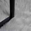 vidaXL Faux Sheepskin Rug Tafalla Grey 60 x 110 cm Polyester