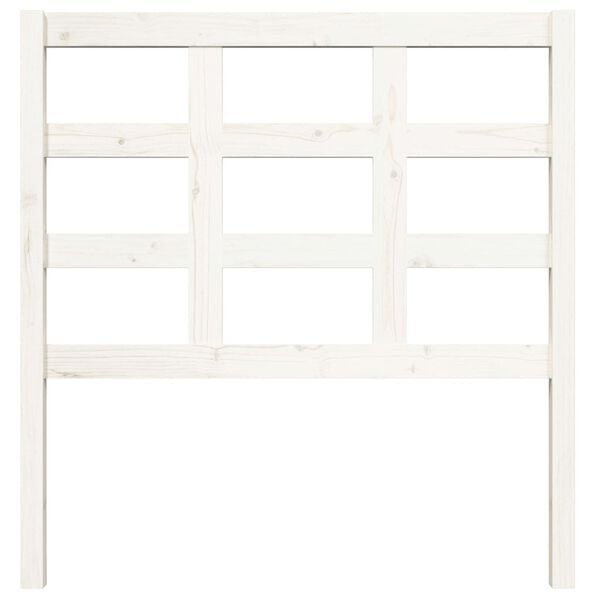 vidaXL Bed Headboard White 95.5x4x100 cm Solid Wood Pine