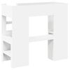 vidaXL Loft Bed Frame with Desk White 75 x 190 cm Engineered Wood